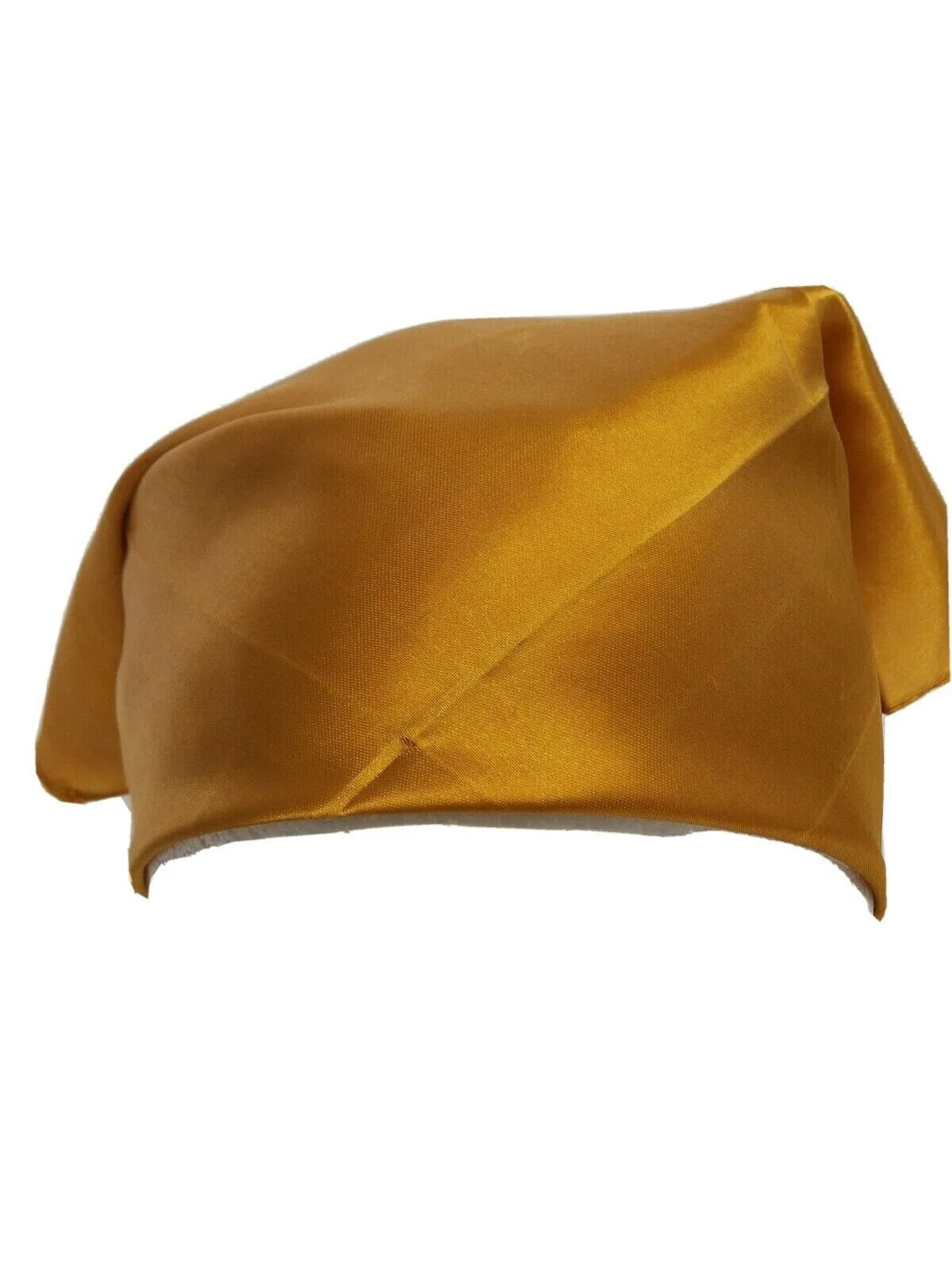 Sikh hindu kaur singh golden plain bandana head wrap gear wedding marriage rumal