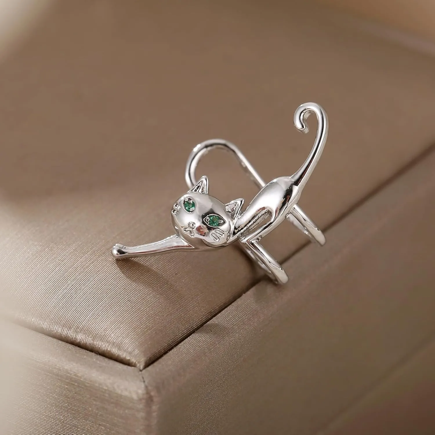 Silver Cuff Earrings for Women, Cubic Zirconia Cartilage Wrap Earrings, Minimalist Hoop Ear Cuff, Helix Ear Jewelry