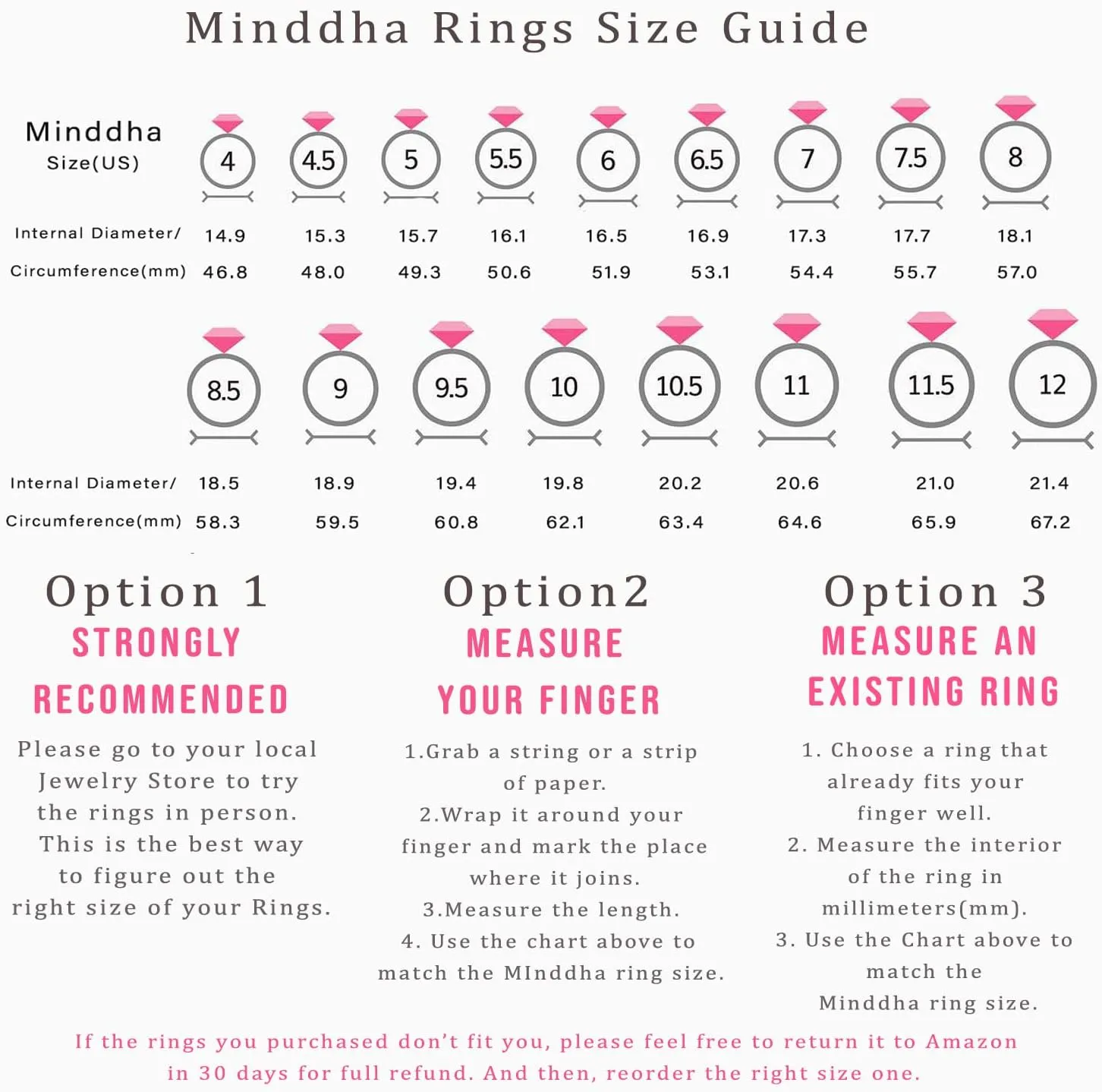 Silver Rings| Silver Rings for Women| Fidget Ring| Stacking Rings| Anxiety Ring| 14K White Gold Plated Rings- Interlocking Ring for Women and Men- 2mm 3mm Each Band Size 4-12