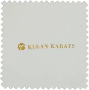 Single Klean Karats Treated Polishing Cleaning Cloth 8"x8" | Premium Tarnish Remover | Keeps Jewelry Clean and Shinny | Great for Silver, Gold and Platinum Metals (1 Piece)