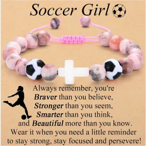 Softball Volleyball Basketball Soccer Gifts for Girls Bracelets for Teen Girls Team Gifts Birthday/Christmas/Graduation Gifts