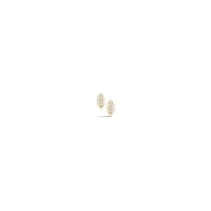 Sophia Ryan Mini Marquise Studs in Yellow Gold