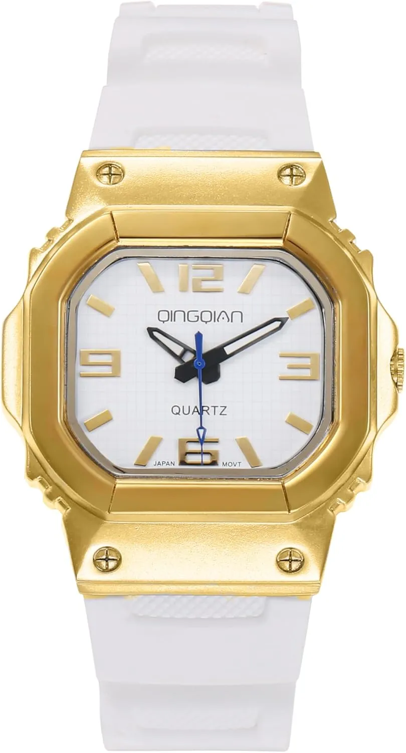 Square Men Watches Business Military Waterproof Sport Analog Quartz Wrist Watch for Men