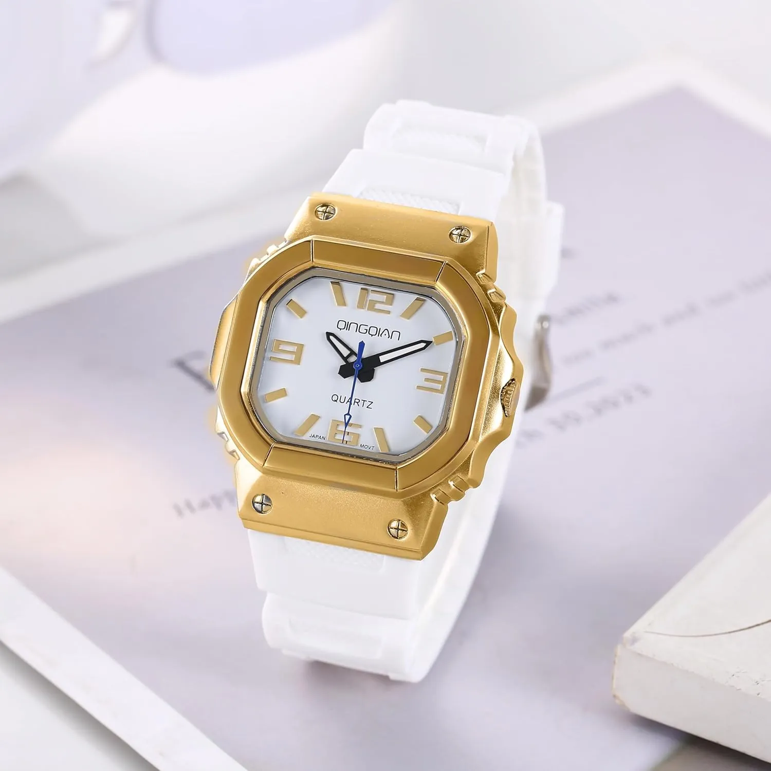 Square Men Watches Business Military Waterproof Sport Analog Quartz Wrist Watch for Men