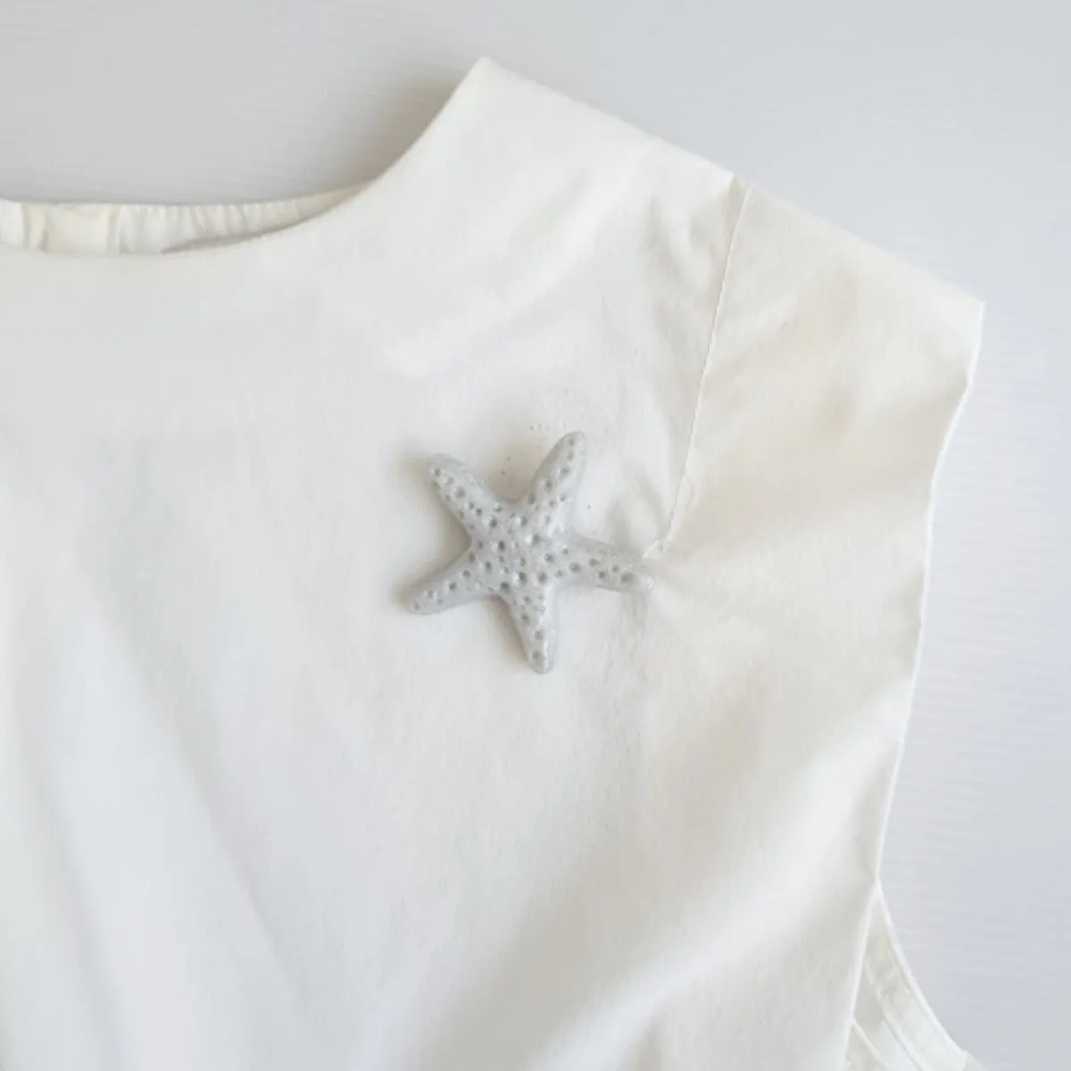 Starfish Silver Brooch
