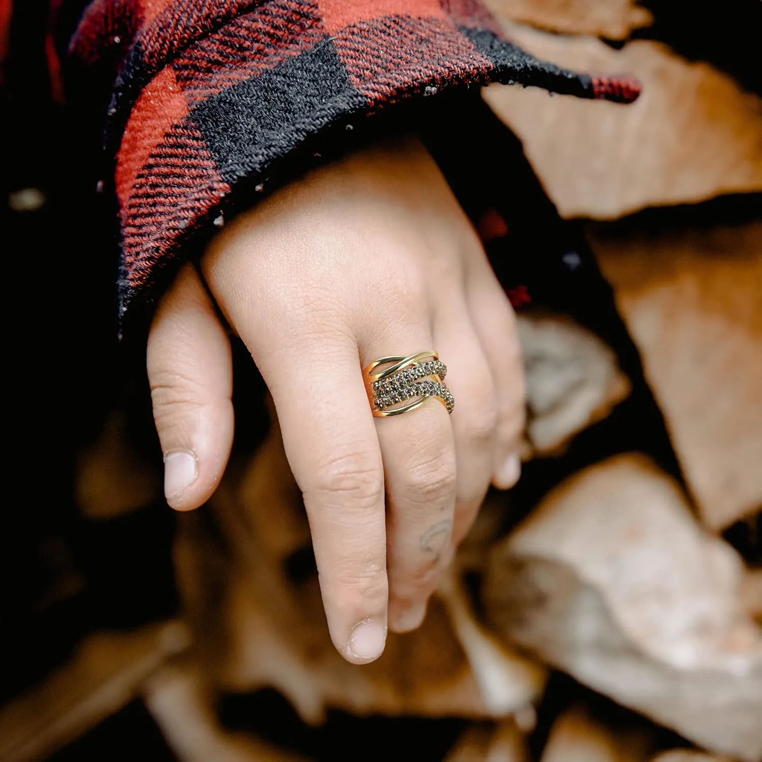 Statement Ring Art Deco Vintage Black Crystal Rhinestone Ring, Gothic Chunky Wide Band Cocktail Ring Silver Plated Women Fashion Jewelry