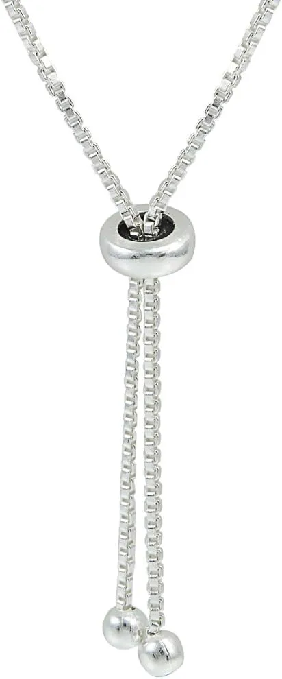 Sterling Silver Genuine, Created or Simulated Gemstone 2mm Round Bezel-set Adjustable Dainty Tennis Stack Bracelet for Women