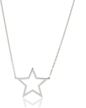 Sterling Silver LARGE STAR Necklace