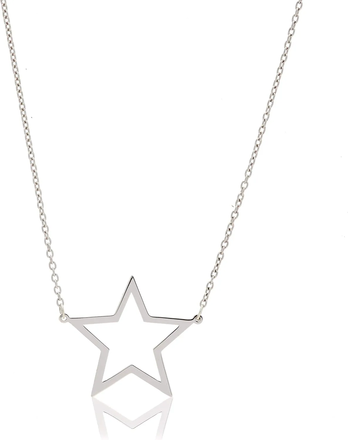 Sterling Silver LARGE STAR Necklace