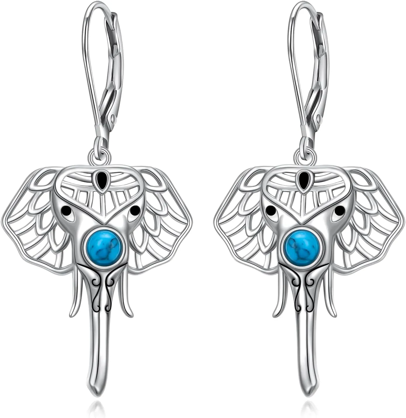 Sterling Silver Leverback Dangle Earrings for Women Teardrop Filigree 14K Gold Plated Dangly Earrings Mothers Day Gift