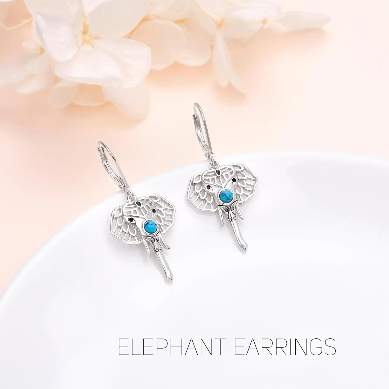 Sterling Silver Leverback Dangle Earrings for Women Teardrop Filigree 14K Gold Plated Dangly Earrings Mothers Day Gift