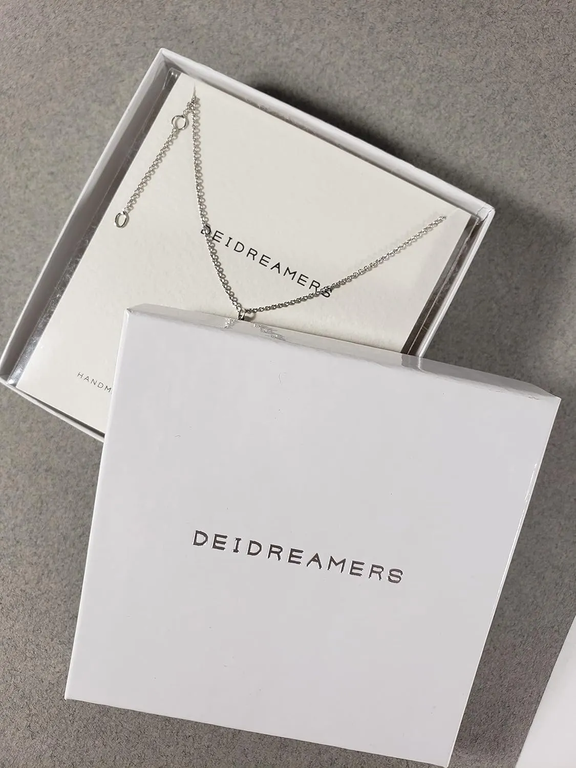 Sterling Silver Side Mini Initial Necklace
