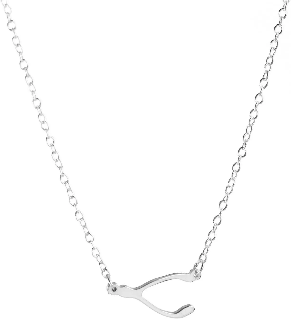 Sterling Silver WISHBONE Necklace