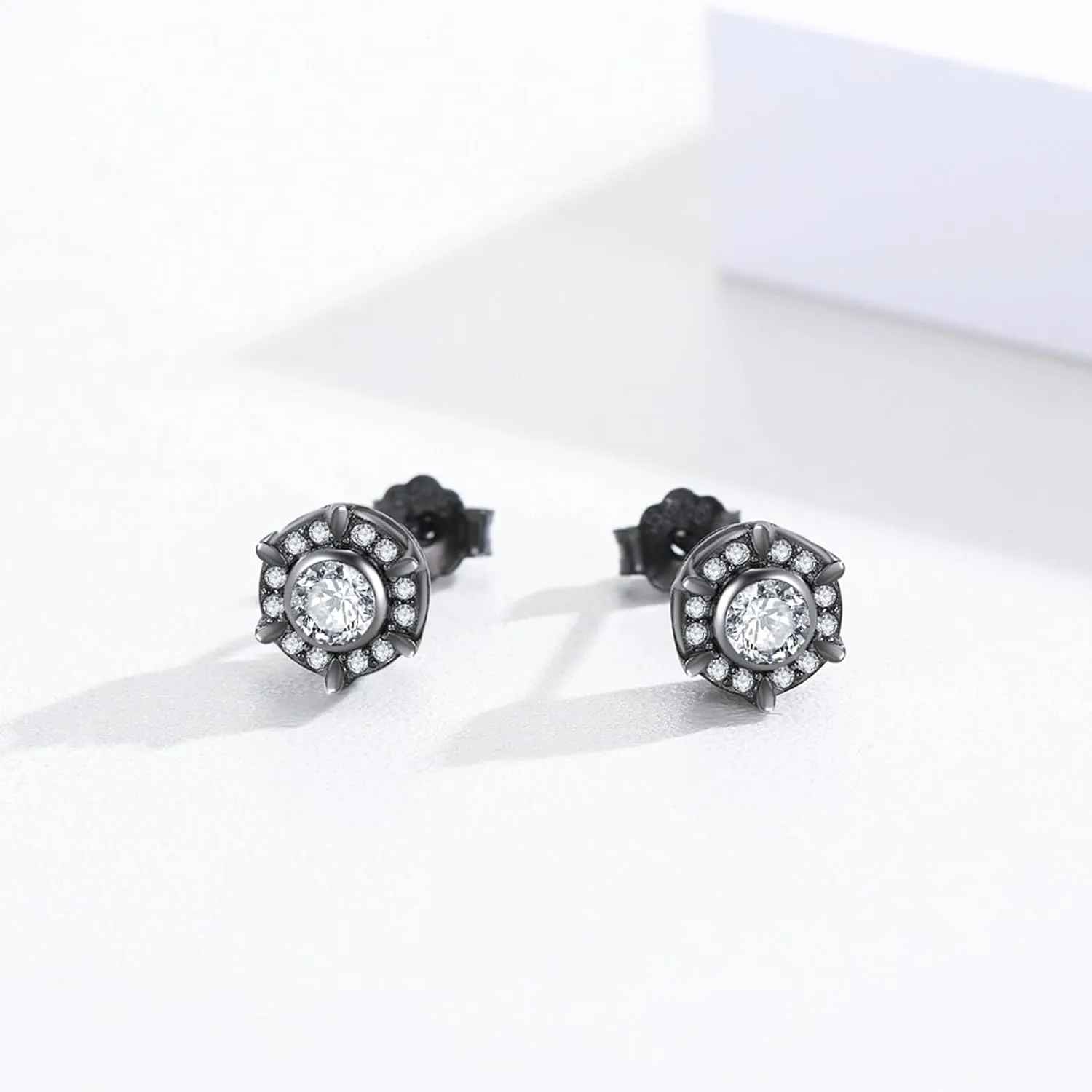 Stud Earrings 925 Sterling Silver Stud Earrings for Mens Womens Pierced Mens Earrings Jewelry Gift for Father's Day Gifts