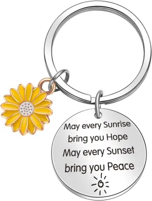 Sun Keyring Powerful Jewelry Positive Gift Social Worker Keychain Colleague Keychain