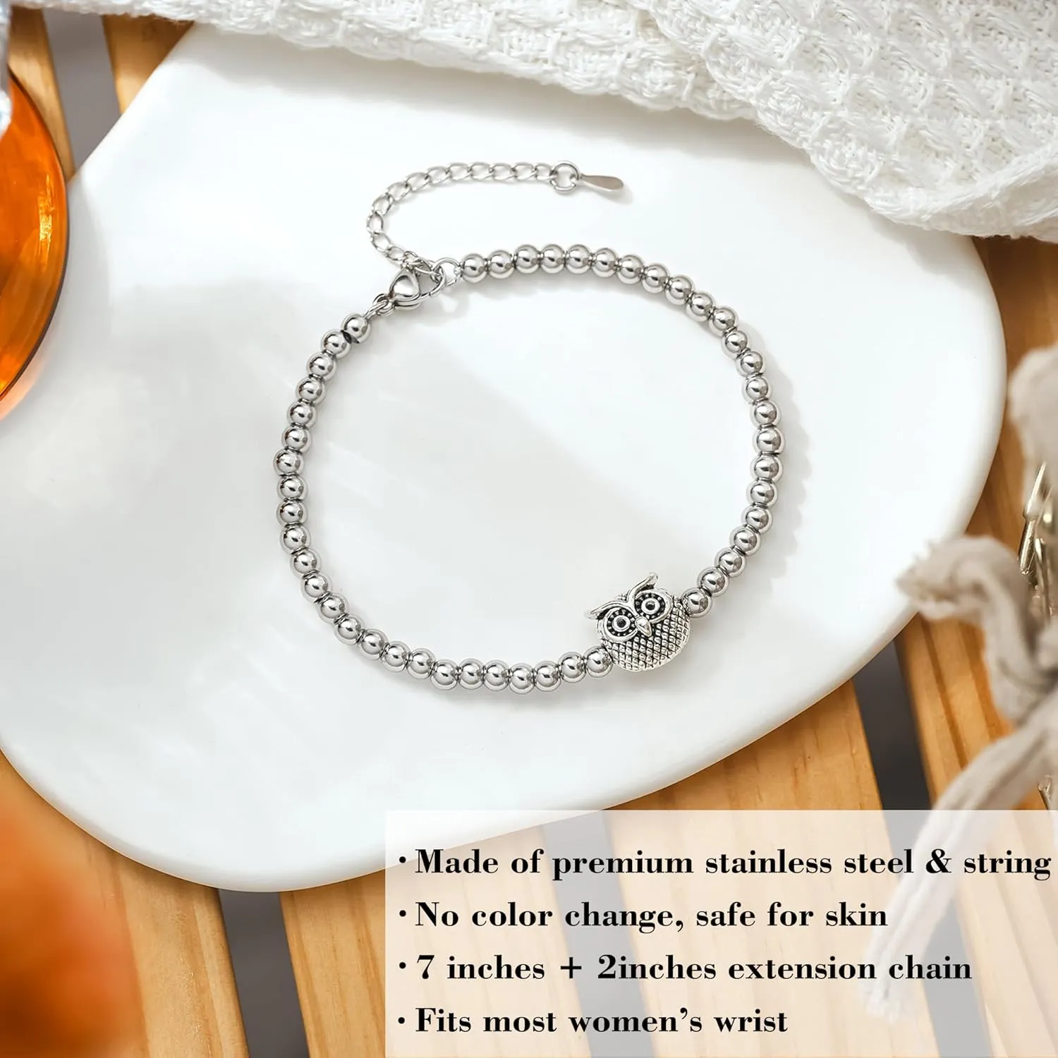 Tarsus Bracelets for Women, Horse/Owl/Butterfly/Hummingbird/Elephant/Turtle/Dragonfly Gifts for Women, Christmas Mothers Day Birthday Gifts