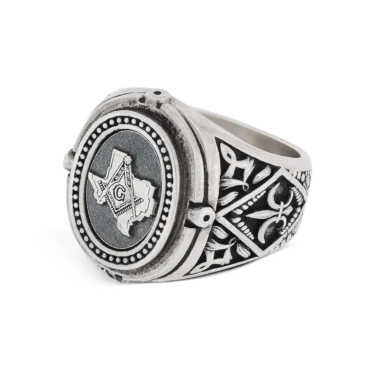 Texas Masonic Ring, Mason Ring, Grand Lodge of Texas Ring, Custom Masonic Ring for Men, Master Mason Signet Ring, Freemason Statement Ring