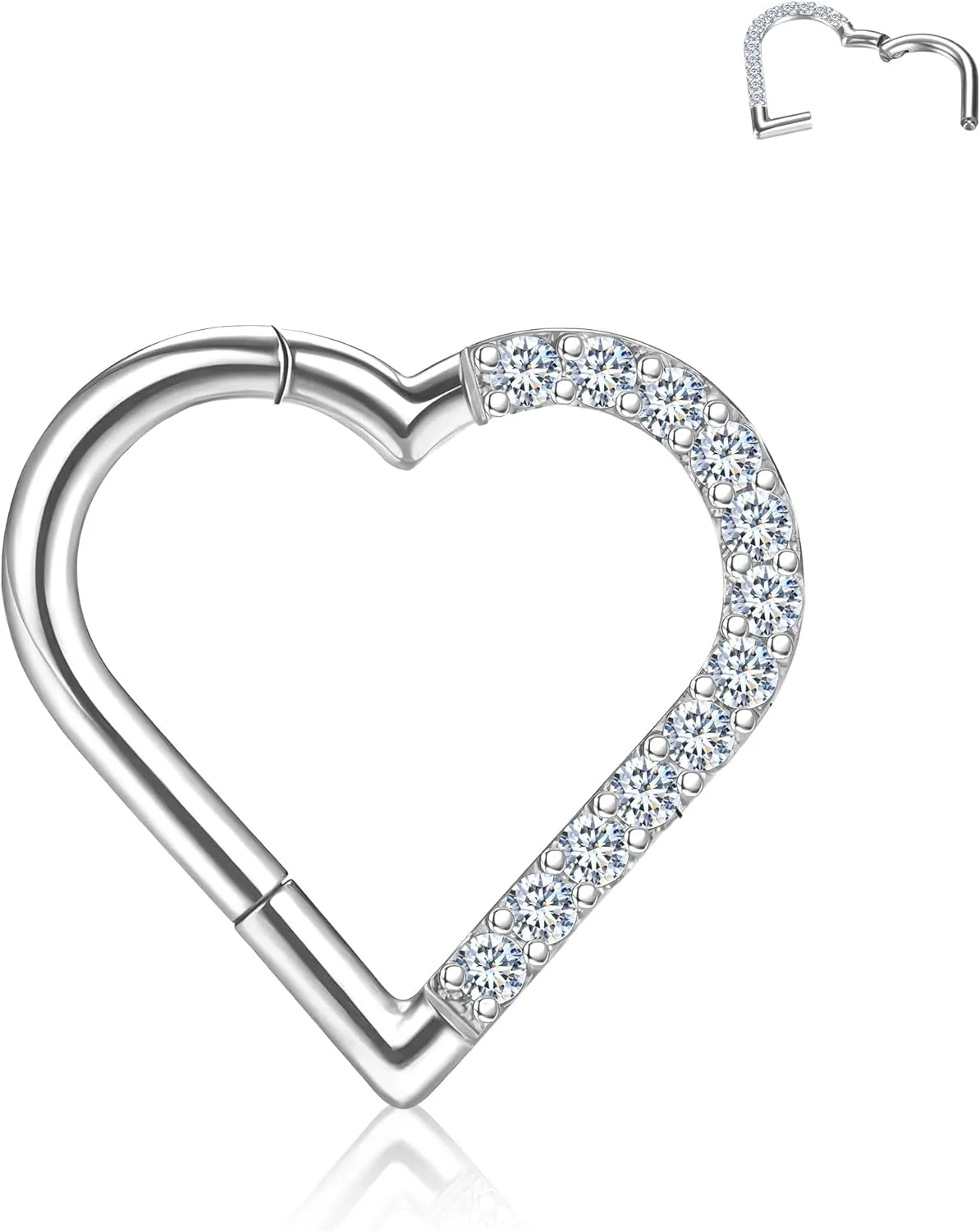 Titanium Septum Rings, Nose Rings Hoops for Women, Segment Nose Rings 16G 8mm/10mm Hypoallergenic Cartilage Conch Helix Rook Hoop Earrings