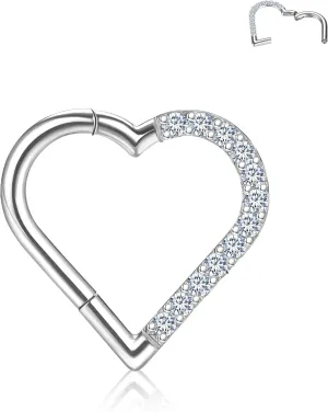 Titanium Septum Rings, Nose Rings Hoops for Women, Segment Nose Rings 16G 8mm/10mm Hypoallergenic Cartilage Conch Helix Rook Hoop Earrings