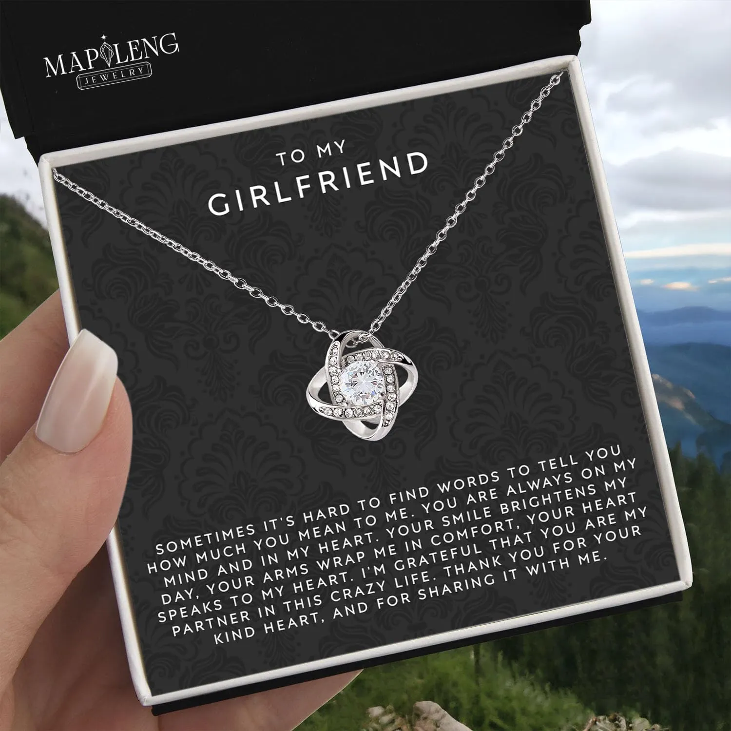 To My Love Necklace For Her - Valentine's Gift & Birthday Gift Idea - Her Jewelry - For Girlfriend or Wife