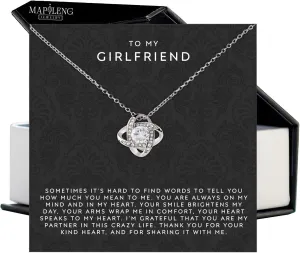 To My Love Necklace For Her - Valentine's Gift & Birthday Gift Idea - Her Jewelry - For Girlfriend or Wife