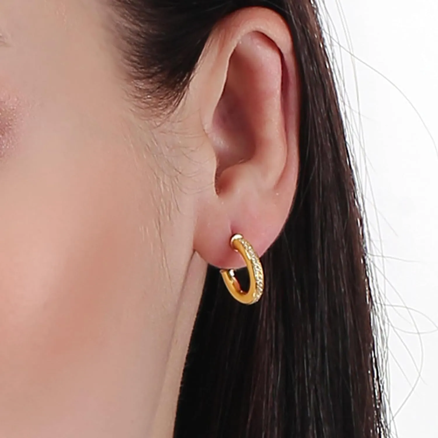 ToHeart Gold Stud earrings Women Hypoallergenic