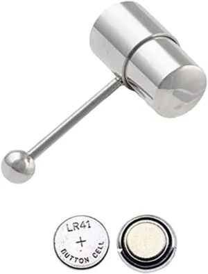 Tongue Bar Stainless Steel Vibration Tongue Ring Piercing Jewelry Barbell Ornament Blue