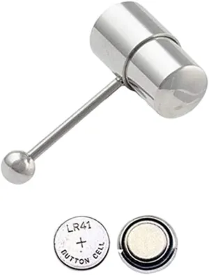Tongue Bar Stainless Steel Vibration Tongue Ring Piercing Jewelry Barbell Ornament Silver bars