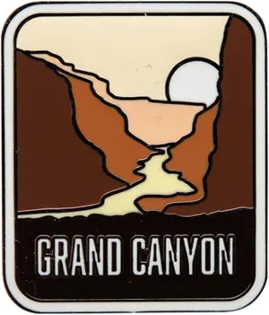Vagabond Heart Grand Canyon National Park Enamel Pin - Grand Canyon Souvenir - Grand Canyon Pin
