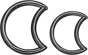 VOJO G23 Titanium Moon Daith Rook Piercing Earrings Jewelry Tragus Helix Nose Rings Cartilage for Women