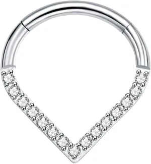 VOJO G23 Titanium Teardrop Septum Ring Daith Piercing Earrings Jewelry Tragus Helix Nose Rings for Women