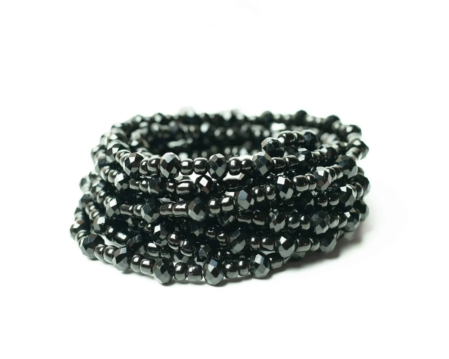 Waist Beads, Black Crystal Waist Beads, Waist Bead, Waist Beads, Waisted, Waist Bead, Body Jewelry, Plus Size Friendly, Ghana Waist Beads- (Tie On) 45"-50