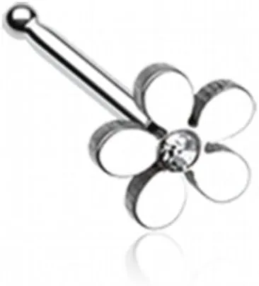 WildKlass Jewelry Grand Plumeria Nose Stud Ring