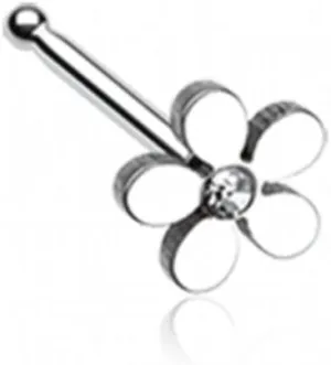 WildKlass Jewelry Grand Plumeria Nose Stud Ring