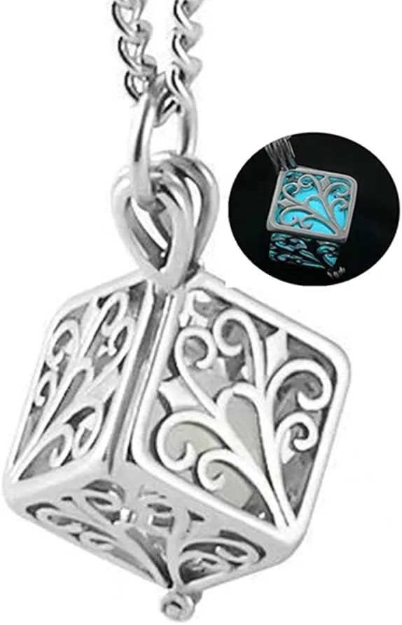 Wishing Tree Luminous Stone Necklace for Women,Mood Necklace,Christmas Tree Necklace, Christmas Gifts for Lovers and Friends