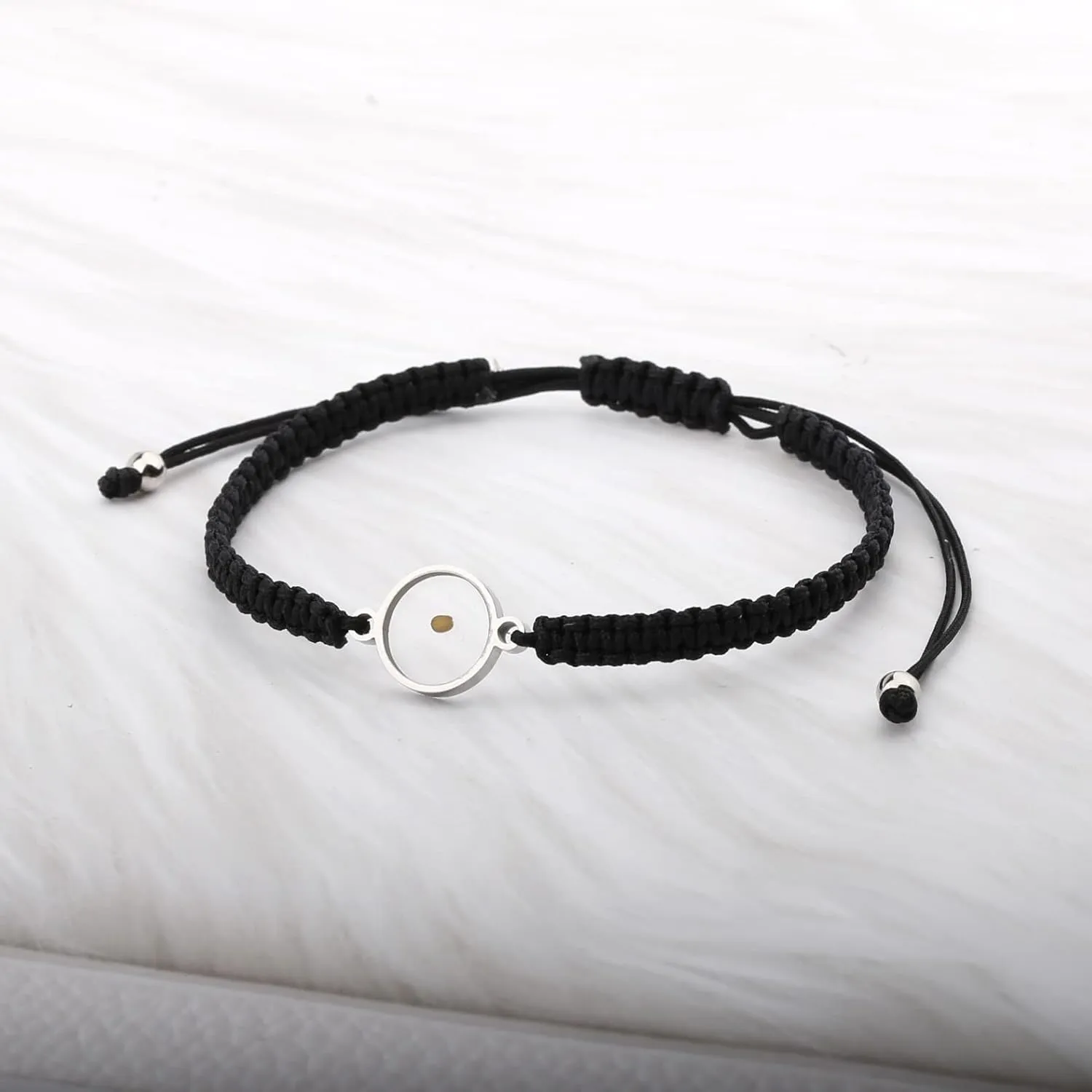 WKXZMTR Mustard Seed Charm Handmade Braided Rope Bracelets Women's Christian Bracelet Christian Themed Jewelry