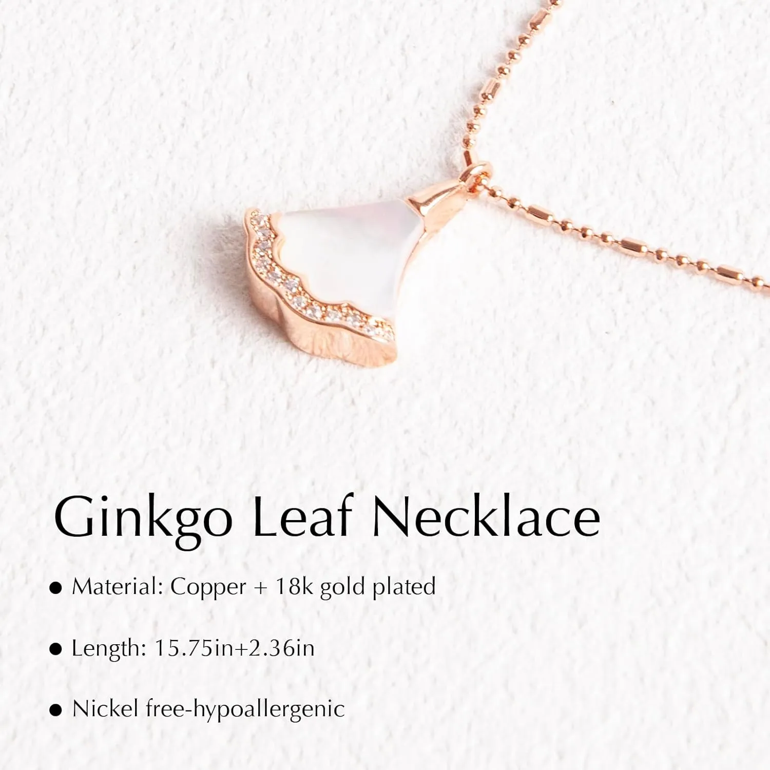 Women's Gold Necklace, 18K Gold Plated Necklace