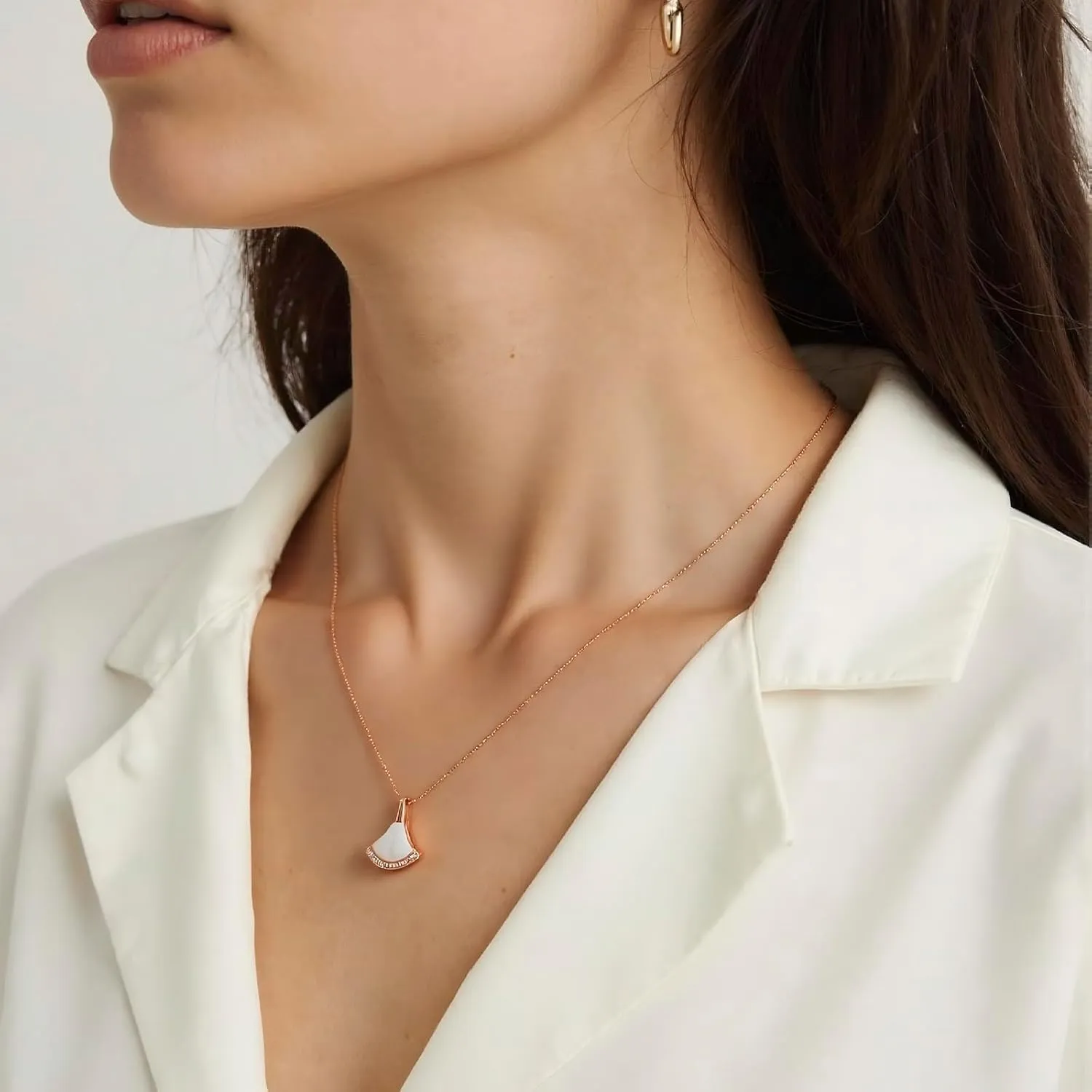 Women's Gold Necklace, 18K Gold Plated Necklace
