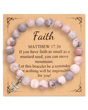 WWJD What Would Jesus Do Serenity Prayer Christian Religious Cross Bracelet for Women Teen Girls Gifts Jewelry