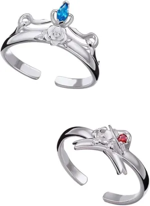 XHBTS Rings and Keychain 50 pcs Stickers Couple Cosplay Nakajima Atsushi Ring Finger Accessories