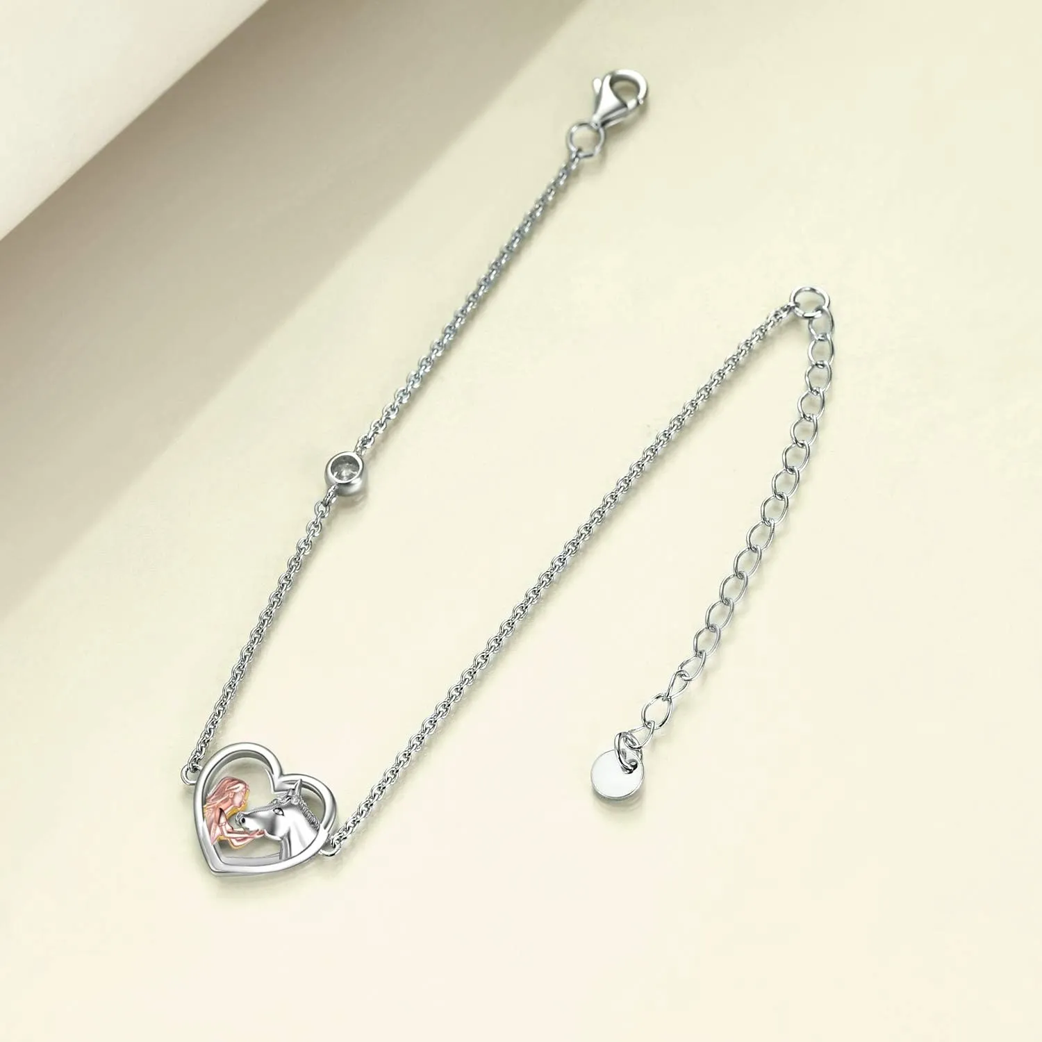 YFN Horse Jewelry Gift 925 Sterling Silver Horse Adjustable Bracelet for Women