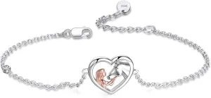 YFN Horse Jewelry Gift 925 Sterling Silver Horse Adjustable Bracelet for Women