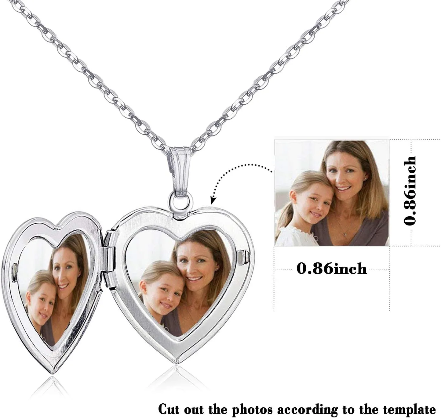 YOUFENG Unicorns Gifts for Her Love Heart Initial Letter Locket Necklace that Holds Pictures Enamel Locket Pendant Gifts for Women