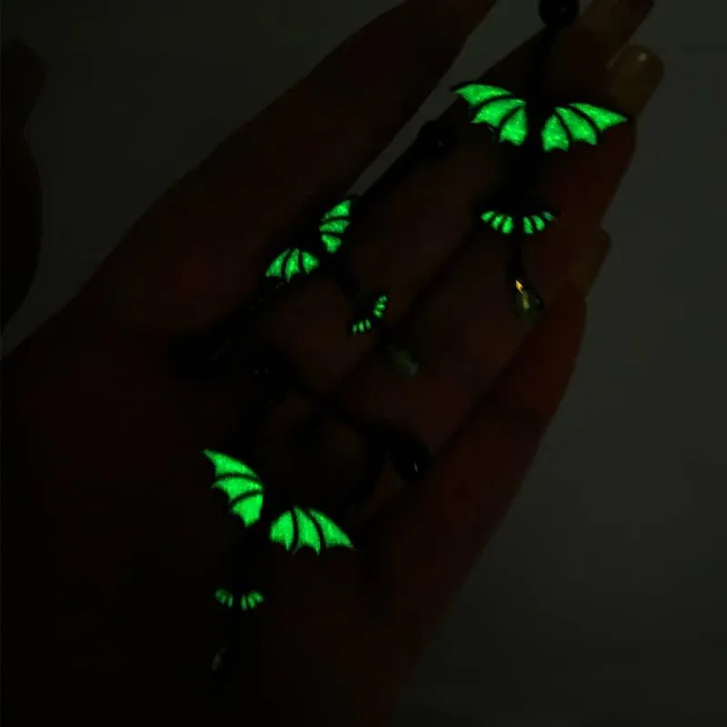 ZMANYIJEW Black Nose Rings Stainless Steel Halloween Nose Ring Bat Wings L Shaped Nose Rings Nose Perforated Jewelry