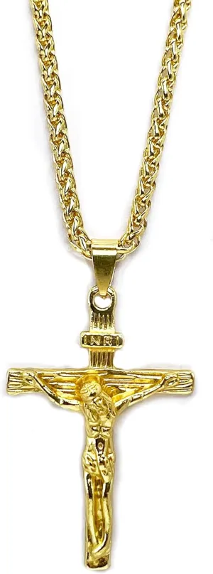 ZMANYIJEW Cross Necklace Cross Pendant Chain Crucifix Necklace for Men Women Religious Christian Faith Necklace Jewelry, Cross Necklace for Men Gothic Necklace for Men with Cross